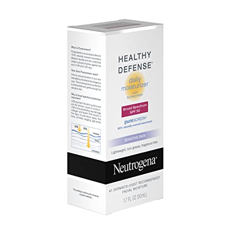 Neutrogena Healthy Defense Daily Moisturizer for Sensitive Skin with SPF 50