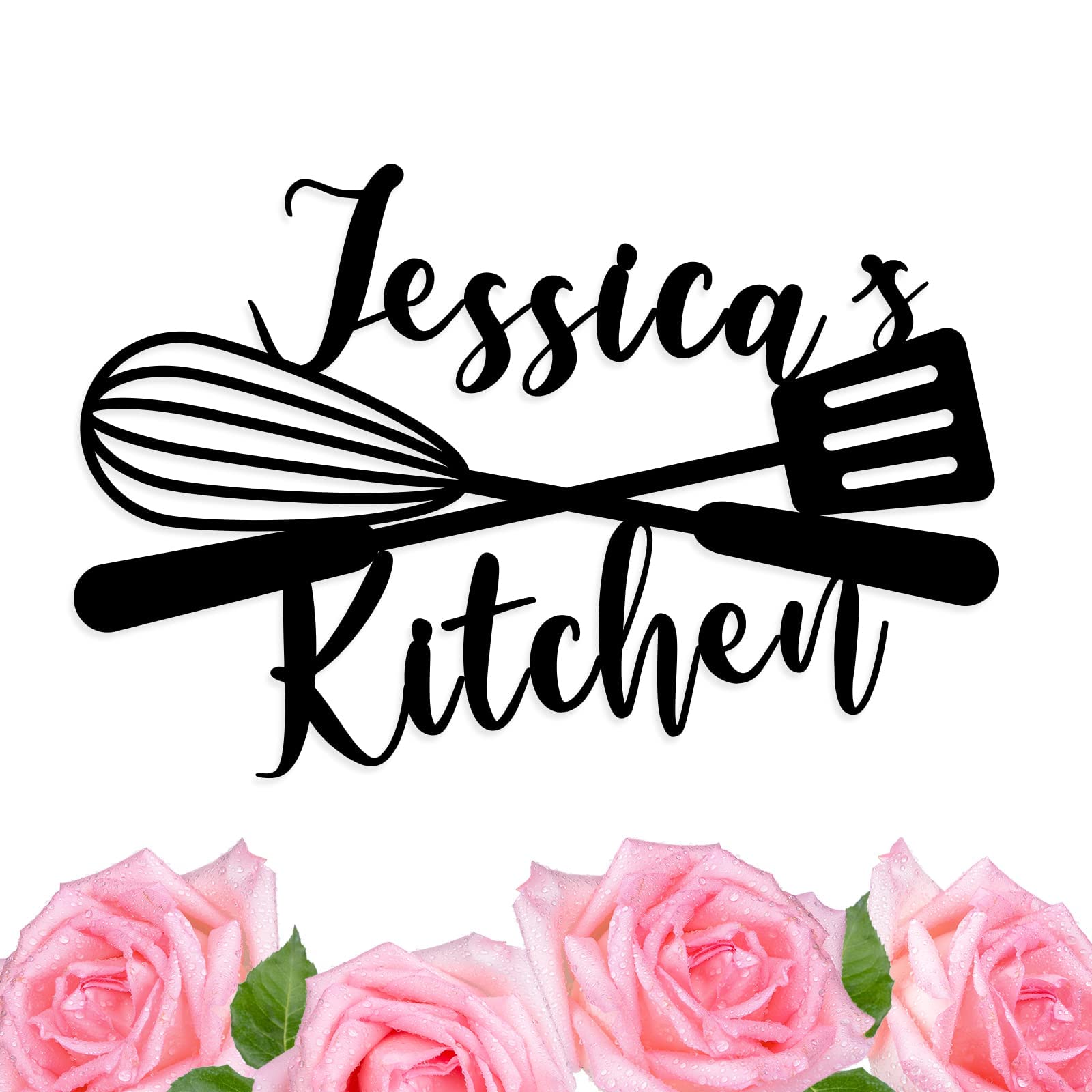 Custom Kitchen Name Sign,Personalized Metal Sign for Kitchen, Housewarming Cooking lover Gifts, Mom's Day Gifts, Kitchen Gift for Grandma，Kitchen Gift for Friend