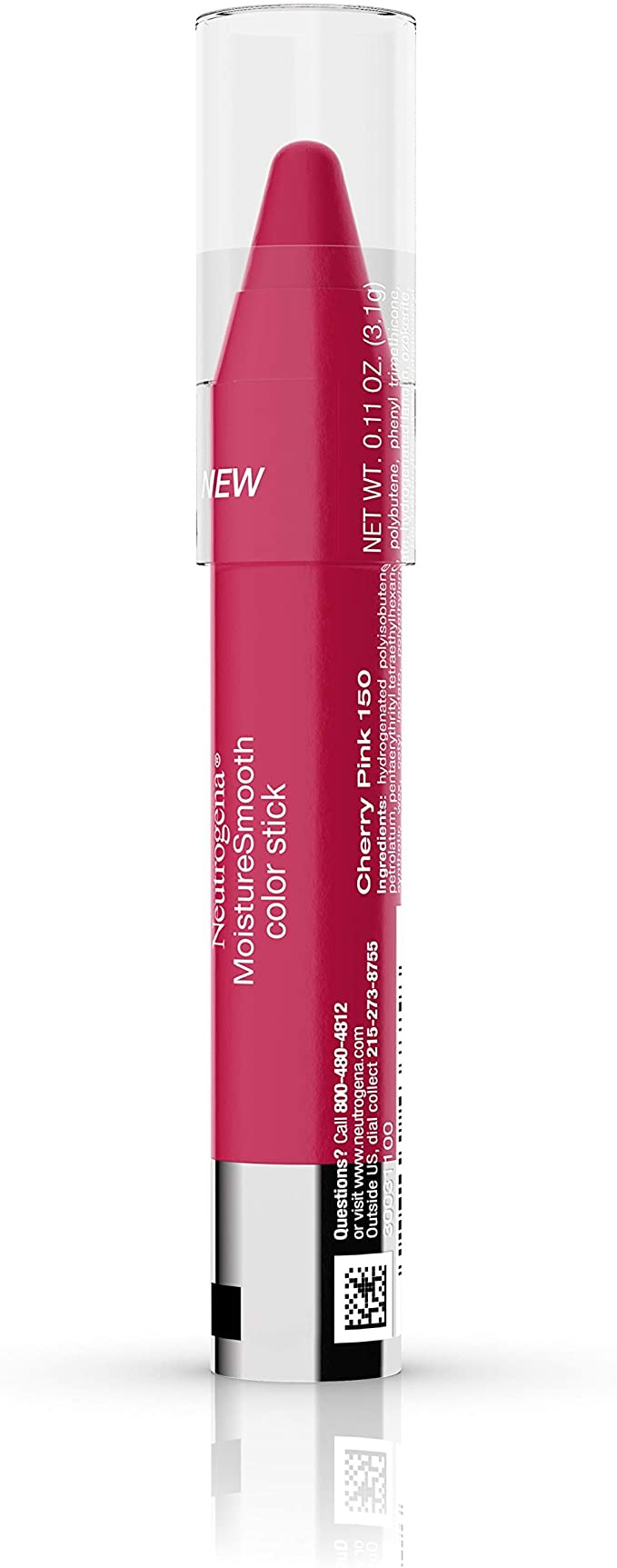 Neutrogena Moisture Smooth Color Stick for Lips, Moisturizing and Conditioning Lipstick with a Balm-Like Formula, Nourishing Shea Butter and Fruit Extract