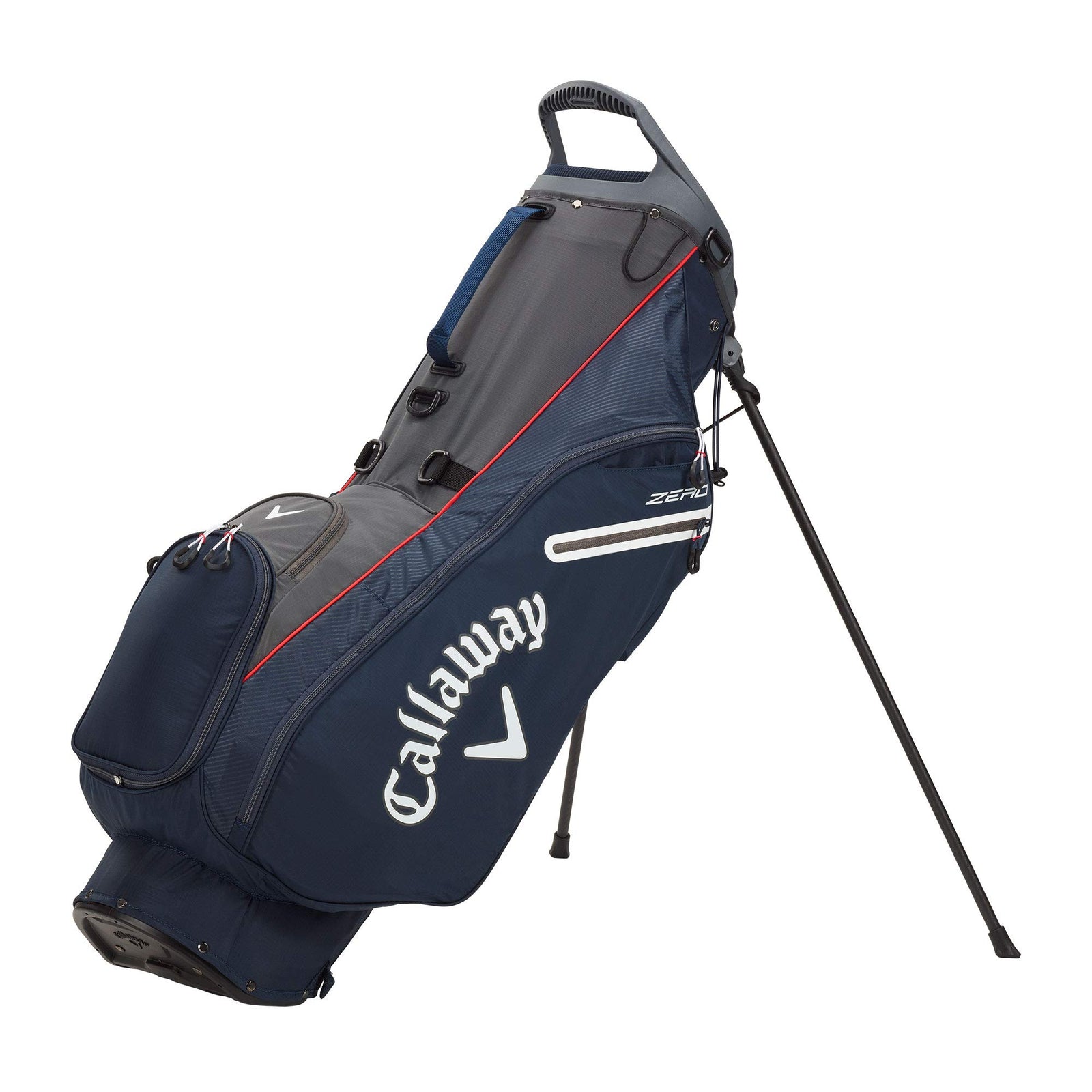 Callaway Golf 2021 Hyperlite Zero Stand Bag , CHARCOAL/SILVER/WHITE