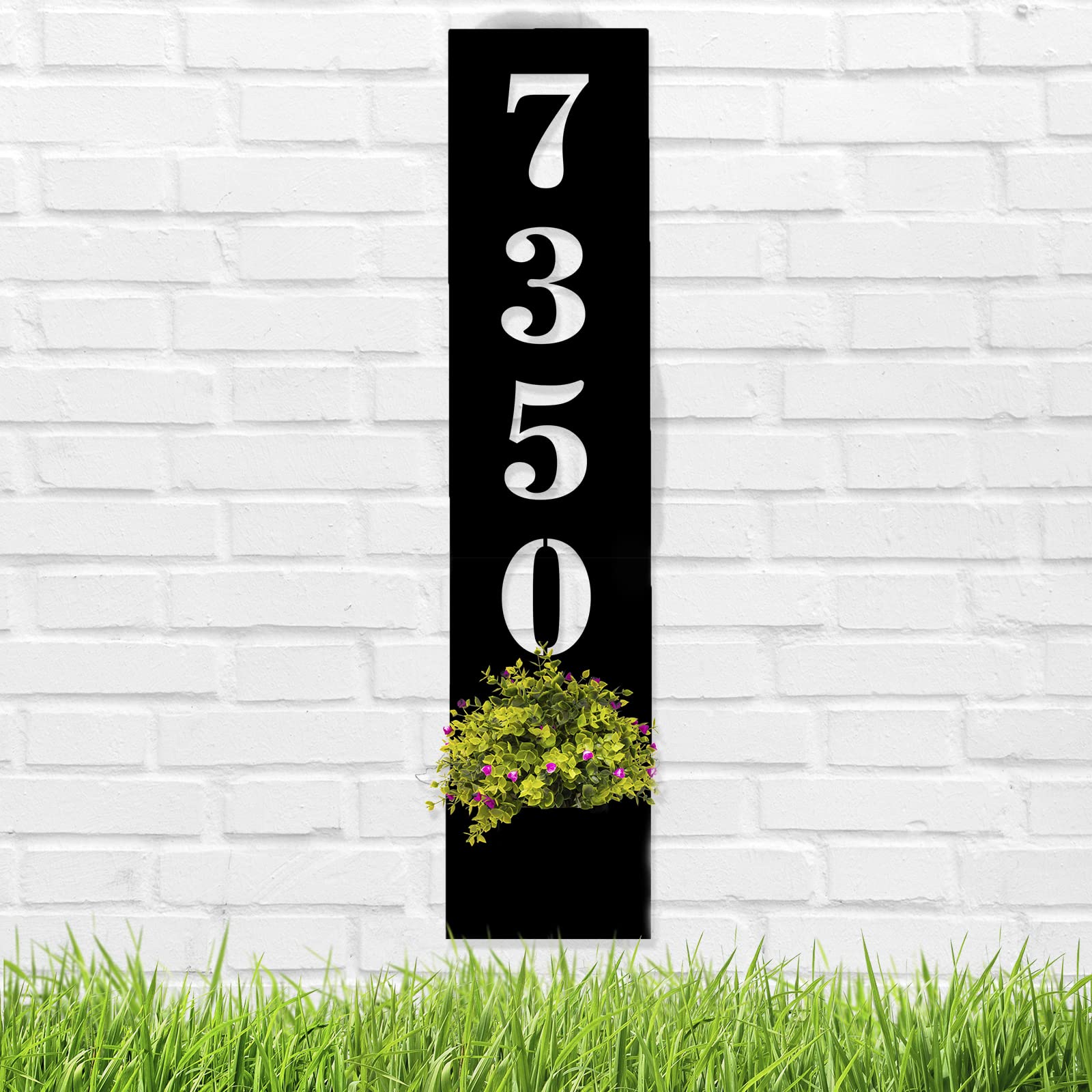 Personalized Vertical Address Sign Planter, Metal Address Sign Planter Box, Address Planter Box, Address Plaque Personalized Numbers Sign, House Number Planter Box, Housewarming Gift