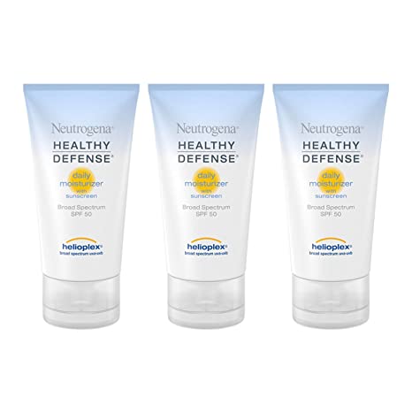 Neutrogena Healthy Defense Daily Moisturizer With Broad Spectrum SPF 50 Sunscreen, 1.7 Fl. Oz (Pack of 3)