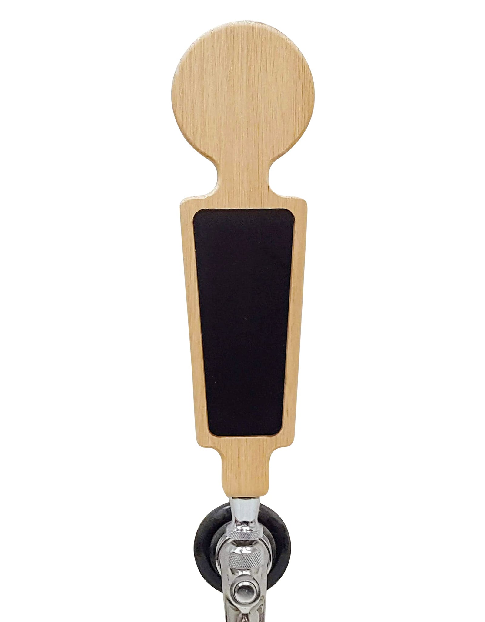 Beer Tap Handle Blanks for Custom Personalization Laser Engraving, Solid Wood (Circle top with maker board)