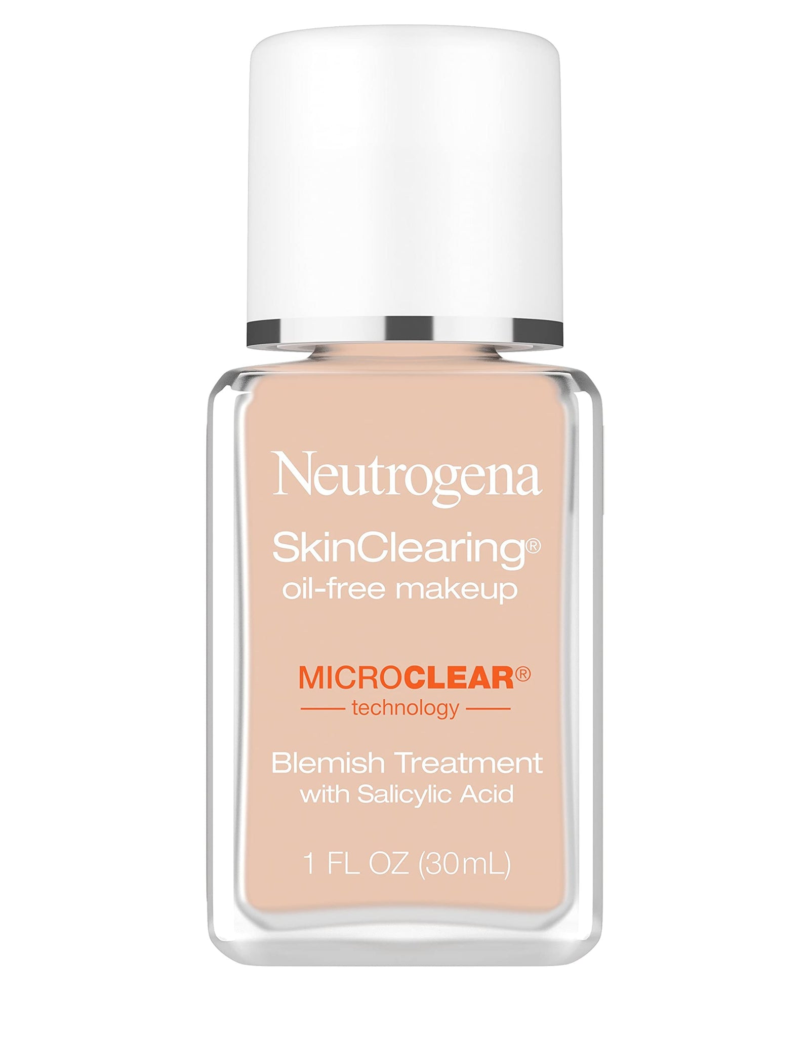 Neutrogena SkinClearing Oil-Free Makeup, Soft Beige 50, 1 Fl. Oz (Pack of 1)