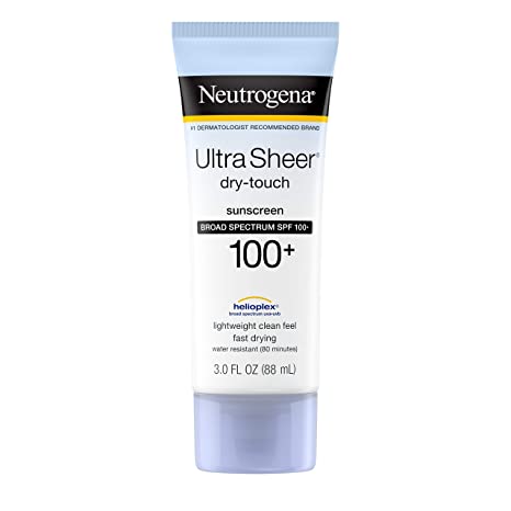 Neutrogena Ultra Sheer Dry-Touch Sunscreen Lotion SPF 100+, Water Resistant, Non-Greasy, 3 fl. oz & Rapid Wrinkle Repair Daily Retinol Anti-Wrinkle Facial Moisturizer with SPF 30, 1 fl. oz