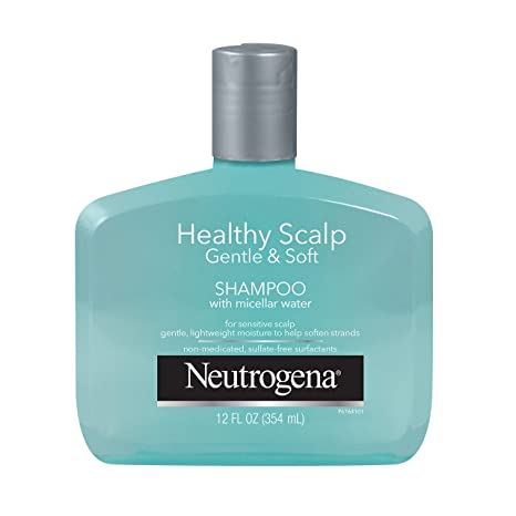 Neutrogena Gentle & Soft Healthy Scalp Shampoo for Sensitive Scalp & Lightweight Moisture, with Micellar Water, Color-Safe, 12oz