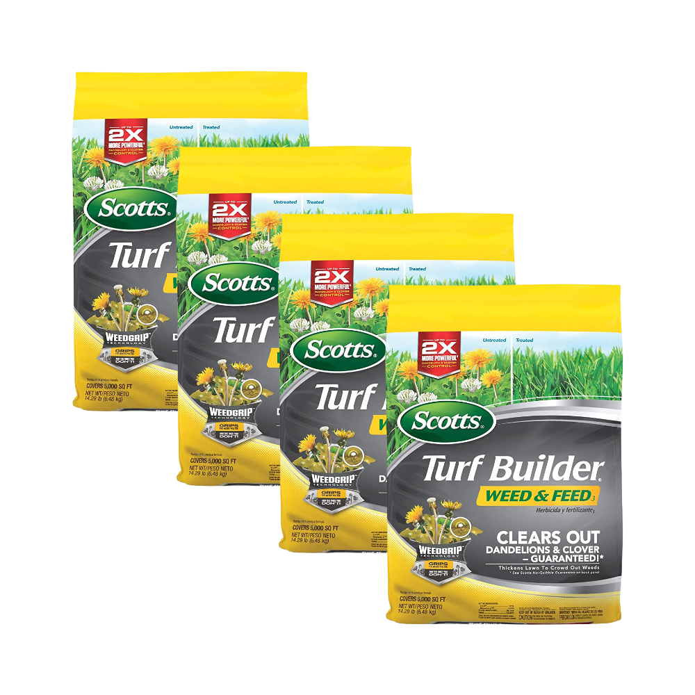 Scotts Turf Builder Weed and Feed 3, covers 5000 Sq. Ft., 14.29 lbs. (6.48 Kg)