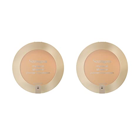 Neutrogena Mineral Sheers Compact Powder Foundation, Lightweight & Oil-Free Mineral Foundation, Fragrance-Free