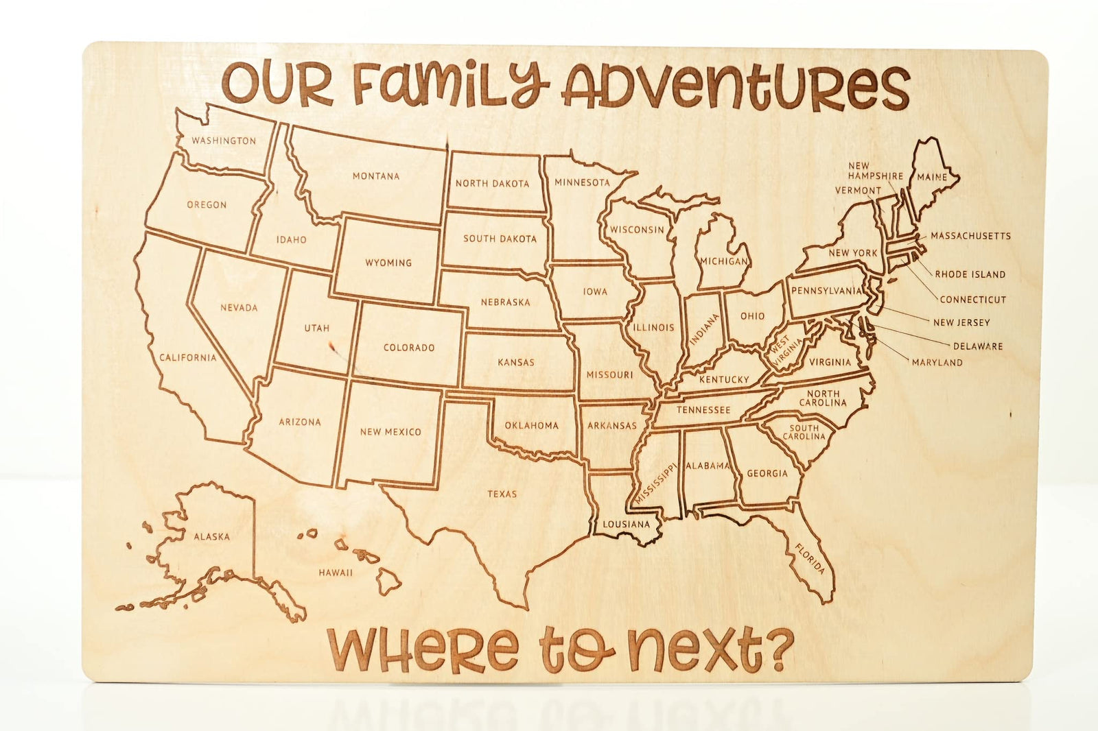 Custom Wooden Travel Map United States Handmade DIY Places Ive been Shipped to Coloring home office decor 50 states of USA