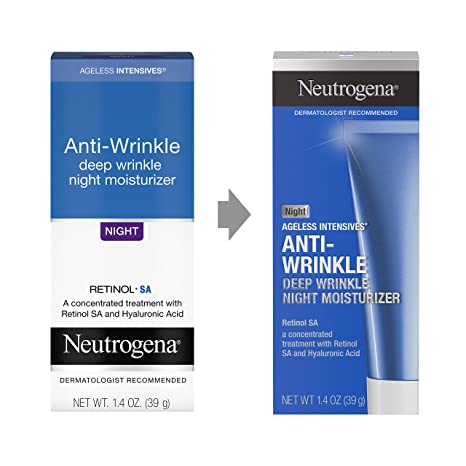 Neutrogena Ageless Intensives Anti-Wrinkle Retinol Cream with Hyaluronic Acid and Vitamin E - 1.4 oz