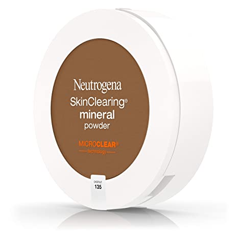 Neutrogena Skin Clearing Mineral Acne-Concealing Pressed Powder Compact, Shine-Free & Oil-Absorbing Makeup with Salicylic Acid to Cover, Treat, & Prevent Breakouts