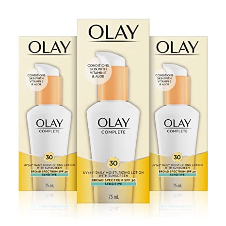 Olay Complete Lotion Moisturizer with SPF 30 Sensitive, 2.53 Fl Oz