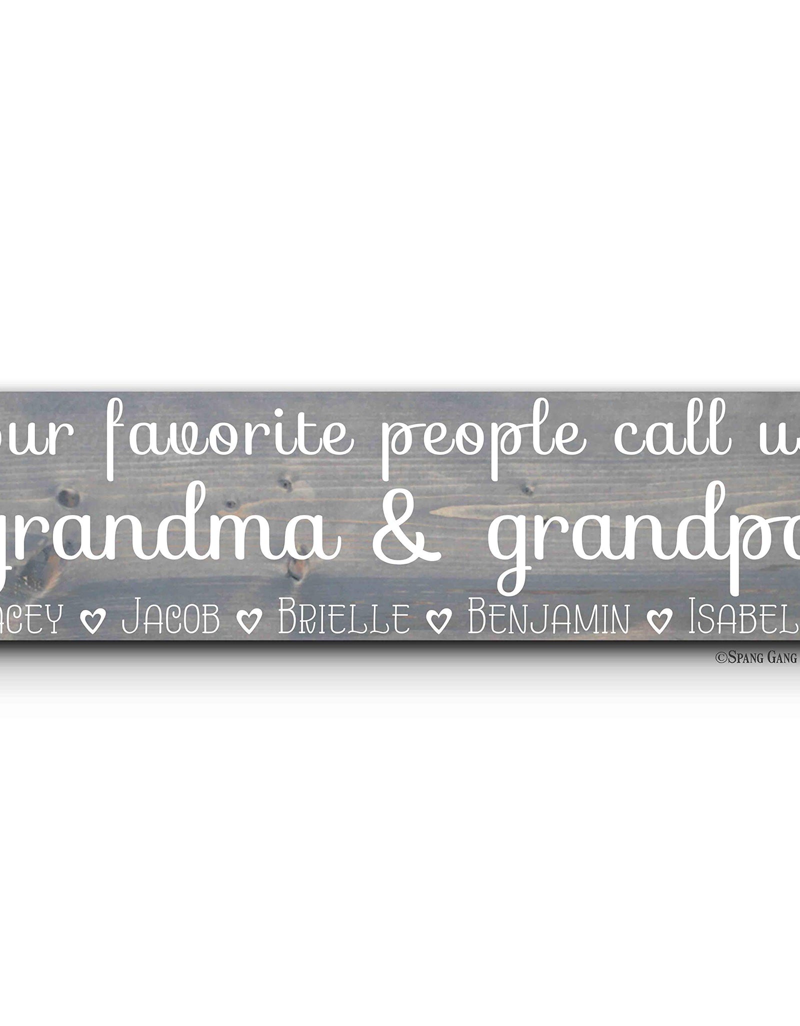 Mom Birthday Gift | Gift for Grandma & Grandpa | Christmas Gift for Grandparents | Choose COLOR | ADD your names | 6" x 20"