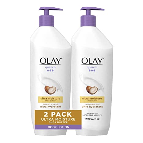 Olay Quench Body Lotion Ultra Moisture with Shea Butter and Vitamins E and B3, 20.2 fl. oz