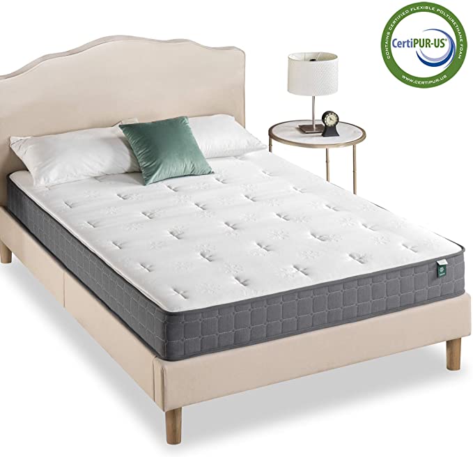 ZINUS 8 Inch Cool Touch Comfort Gel-Infused Hybrid Mattress