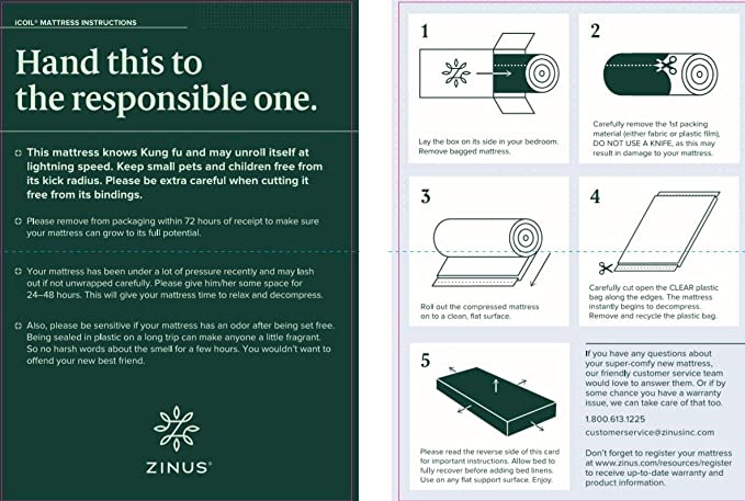 Zinus 8 Inch iCoil Spring and Foam Mattress