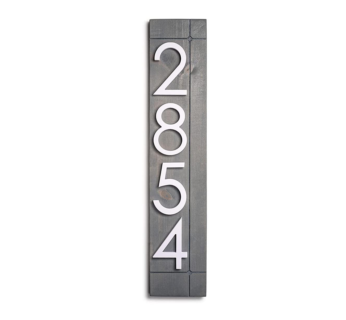 Laurel Vertical Address Plaque for your House, Modern Vertical House Numbers Sign for Outside Home, House Address Numbers, Waterproof, Customize Your Address With 1 to 5 Numbers