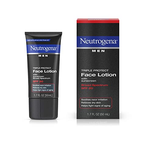 Neutrogena Triple Protect Face Lotion for Men, SPF 20, 1.7 Ounce Pack of 1