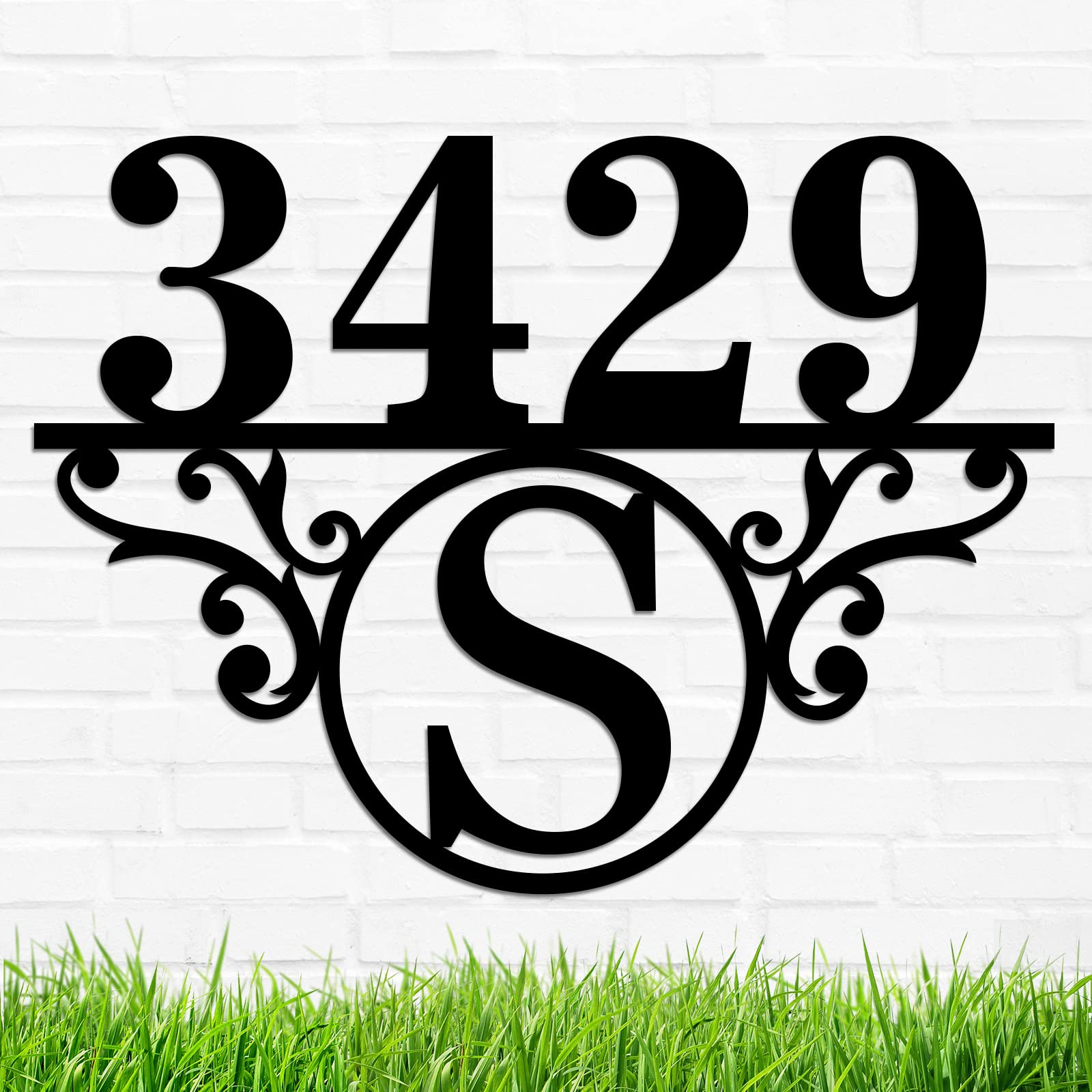 Personalized House Number Address Sign Custom House Number Sign Address Numbers for Houses Metal Address Sign Address Plaques for House Numbers Outdoor Address Signs Housewarming Gift