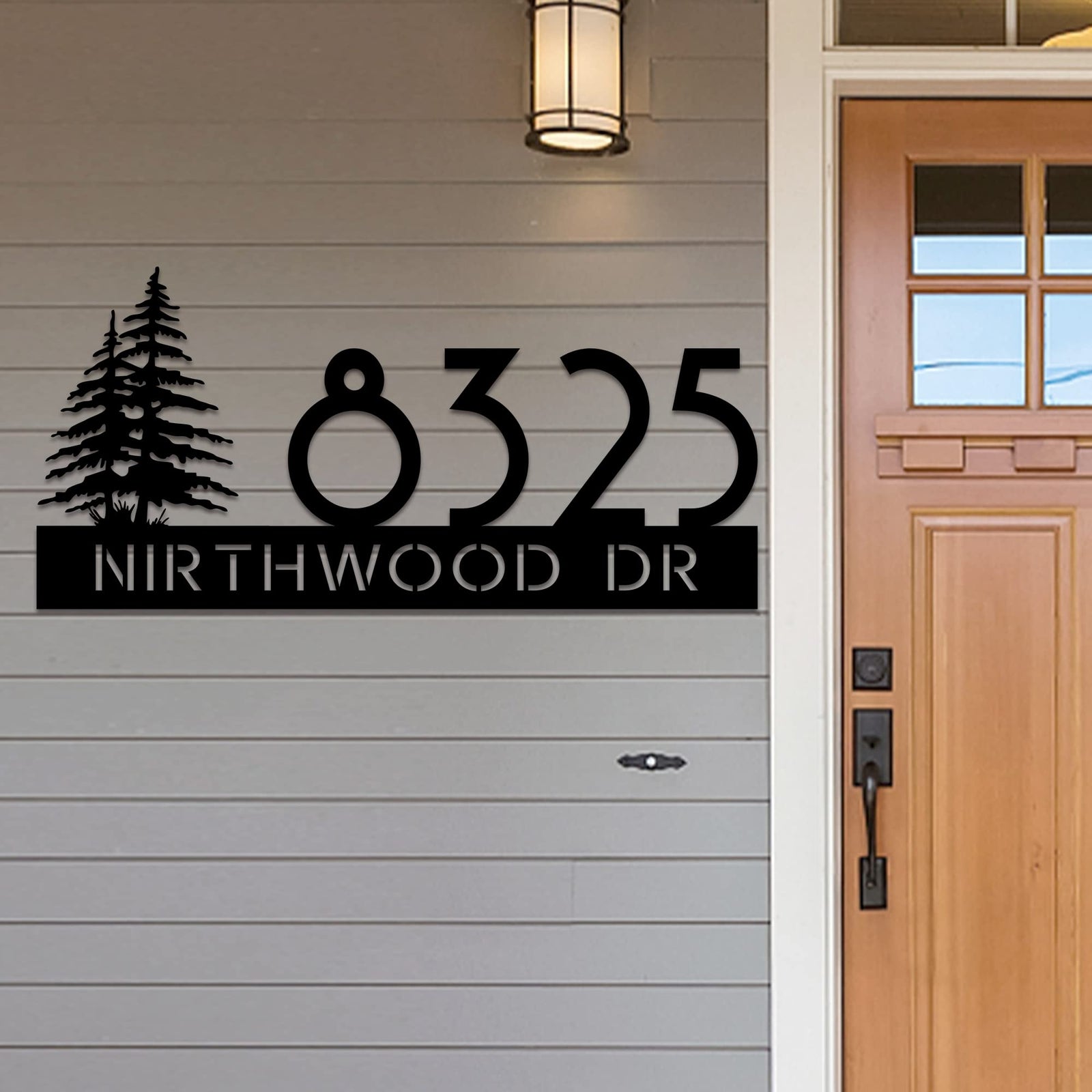 Custom House Numbers for Outside, Address Plaque, Outdoor Metal Sign, House Number Sign, Personalized Address Numbers for Houses, Housewarming Gift, Display Your Address and Street Name