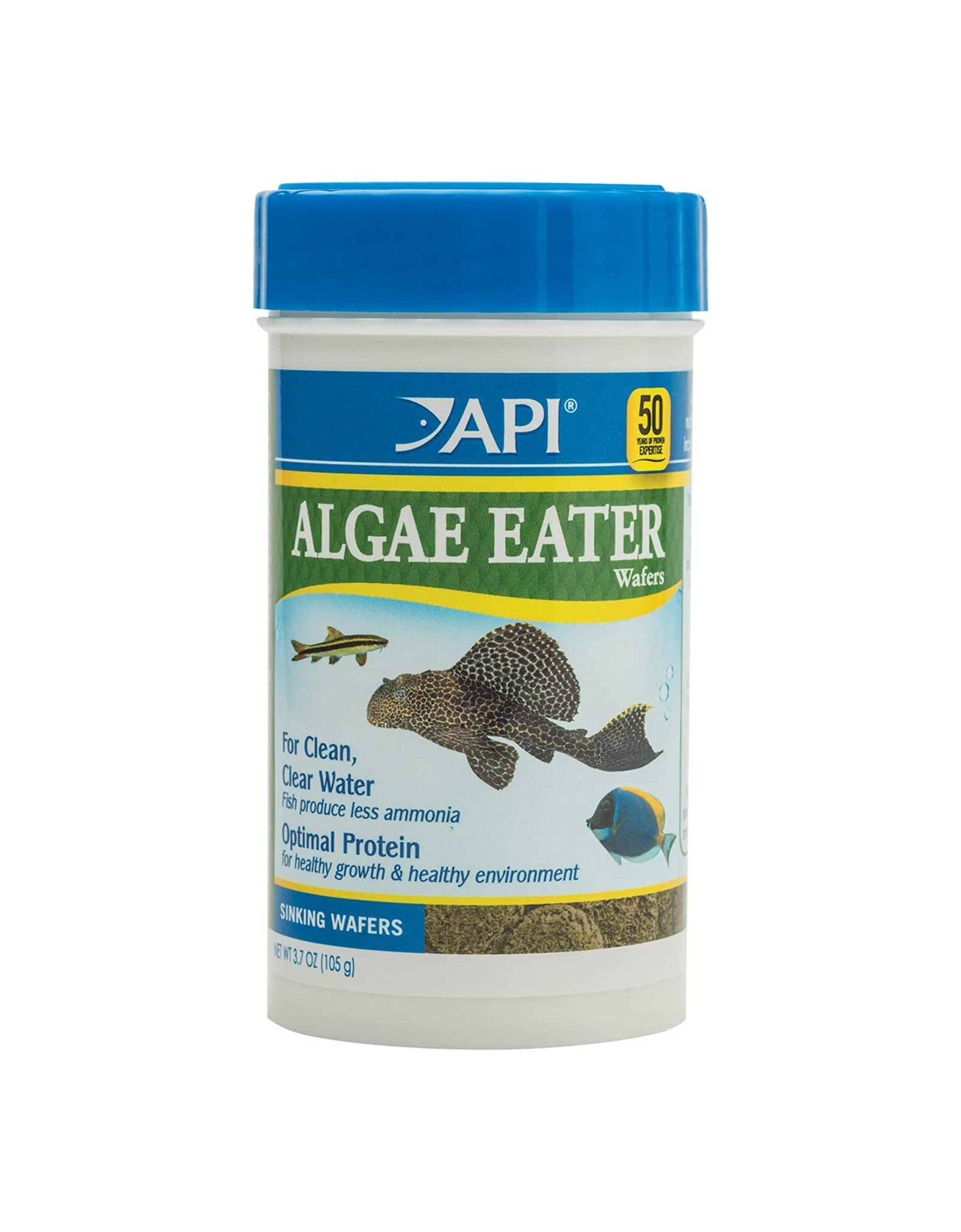 API Algae Eater Wafers Fish Food, 3.7 Oz (Pack of 1)