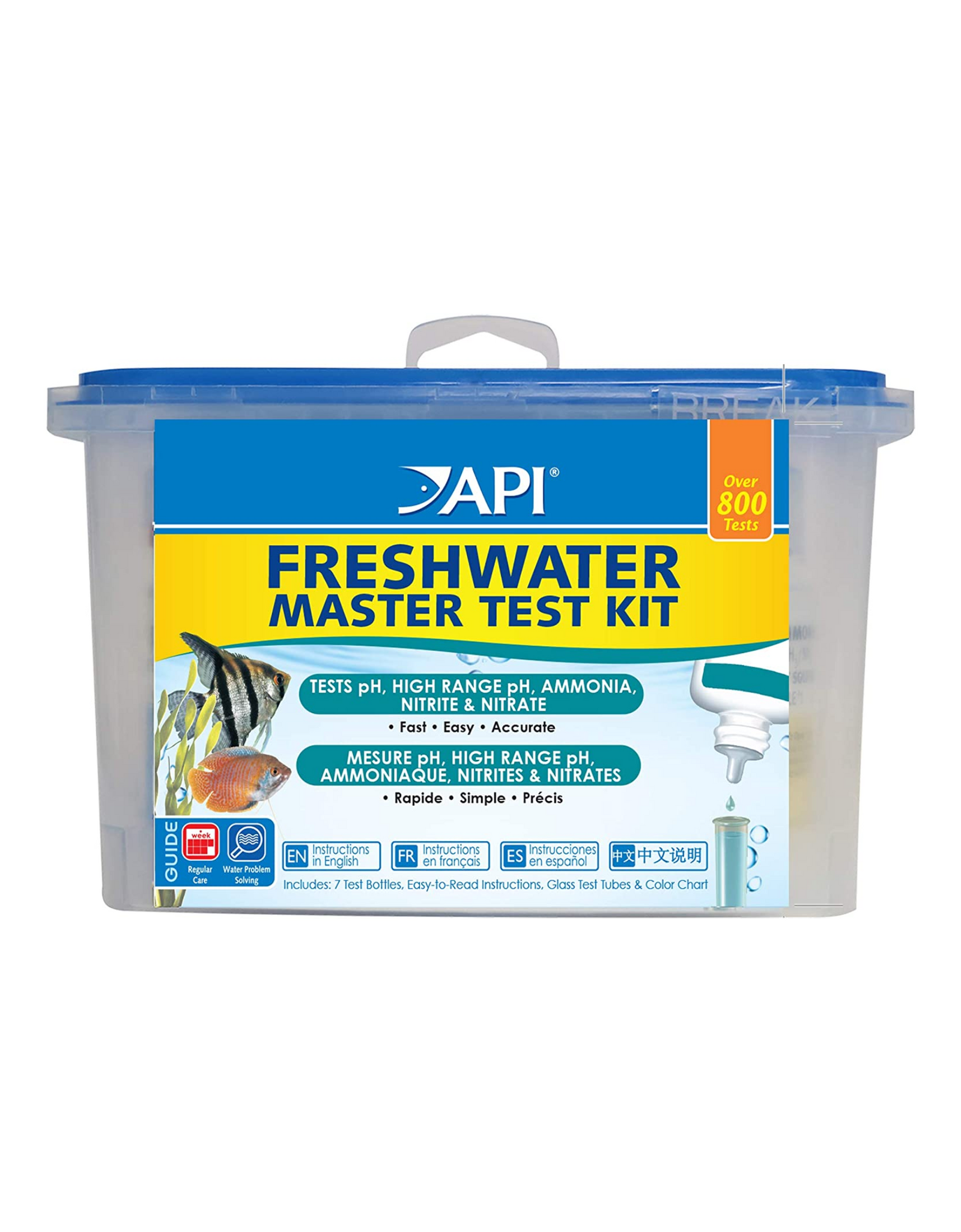 API FRESHWATER MASTER TEST KIT, Over 800-Test Freshwater Aquarium Water Master Test Kit