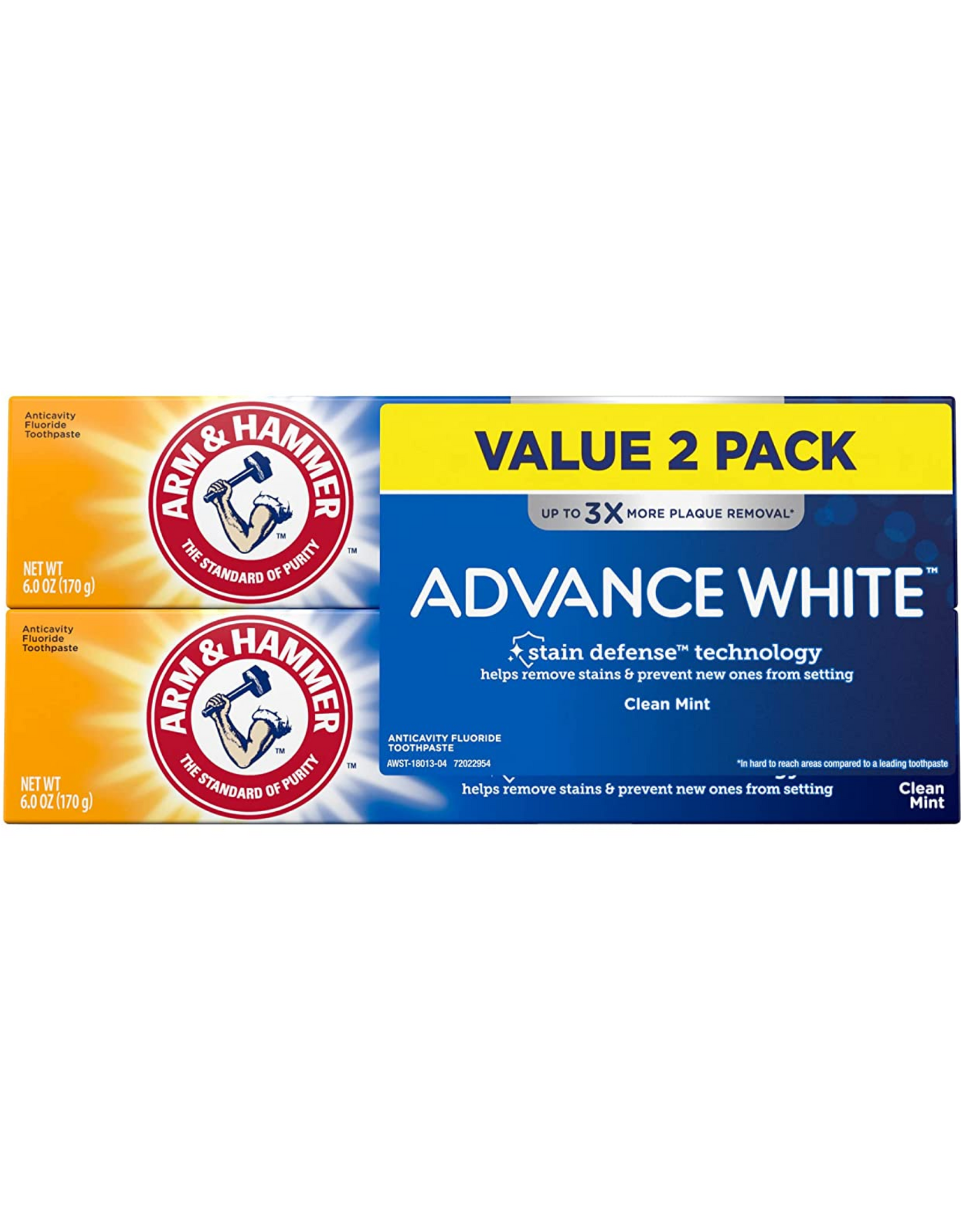 ARM & HAMMER Advanced White Extreme Whitening Toothpaste, TWIN PACK 6 Oz