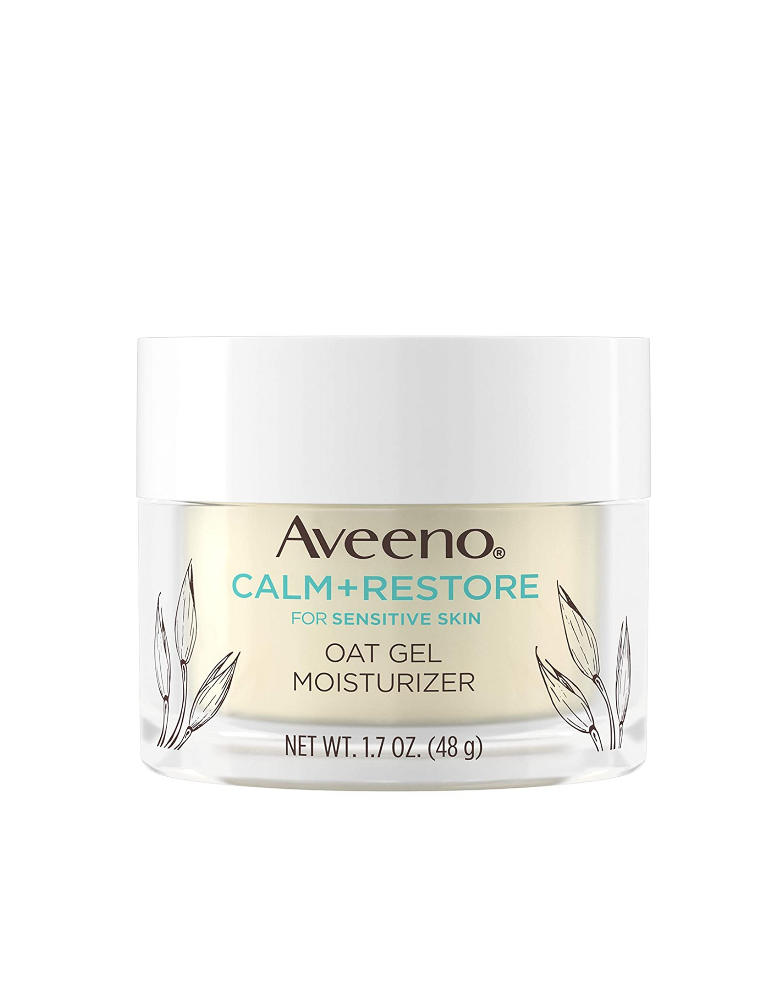 Aveeno Calm + Restore Oat Gel Facial Moisturizer for Sensitive Skin, 1.7 oz