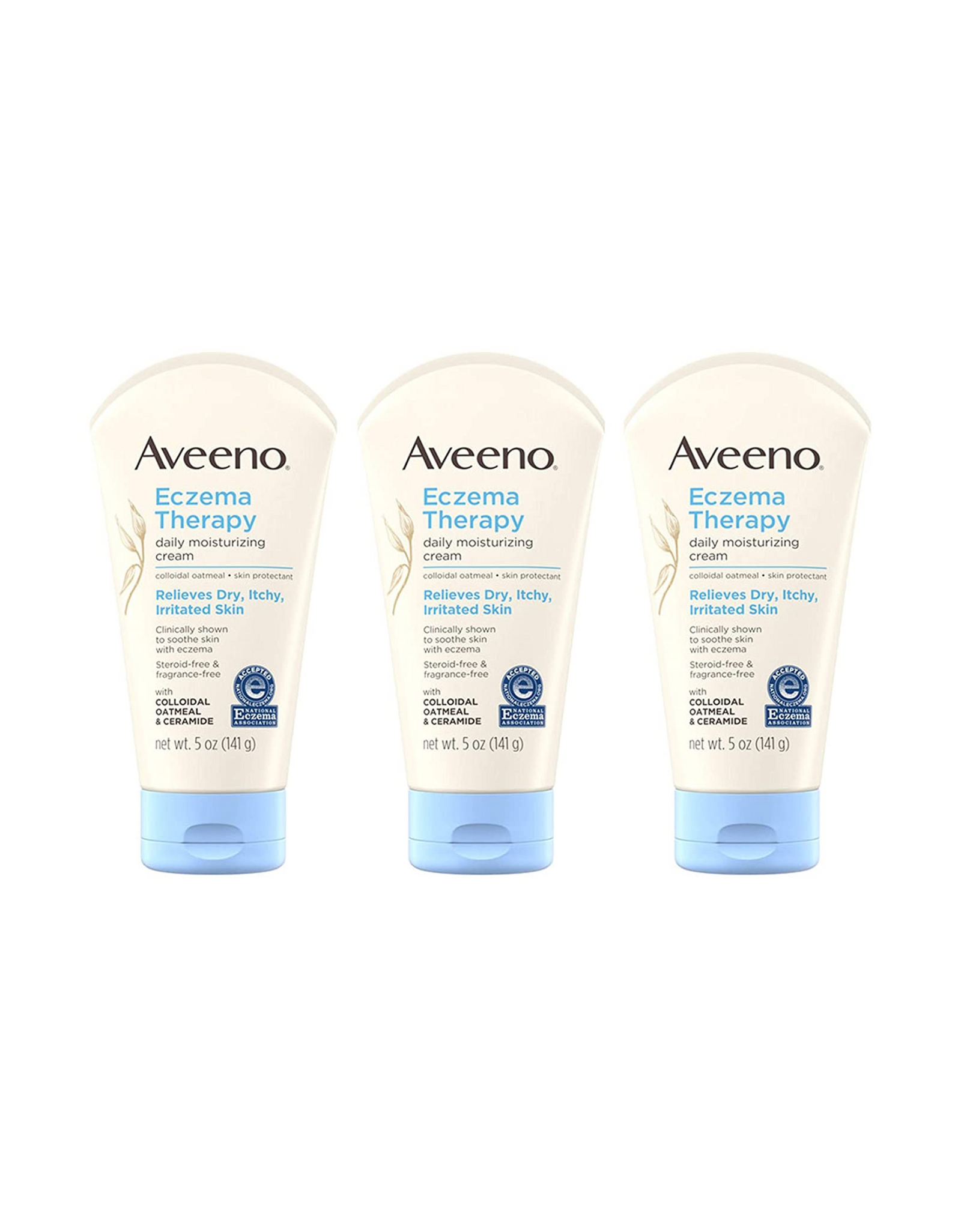 Aveeno Eczema Therapy Daily Moisturizing Cream for Sensitive Skin with Colloidal Oatmeal, 5 oz (Pack of 3)