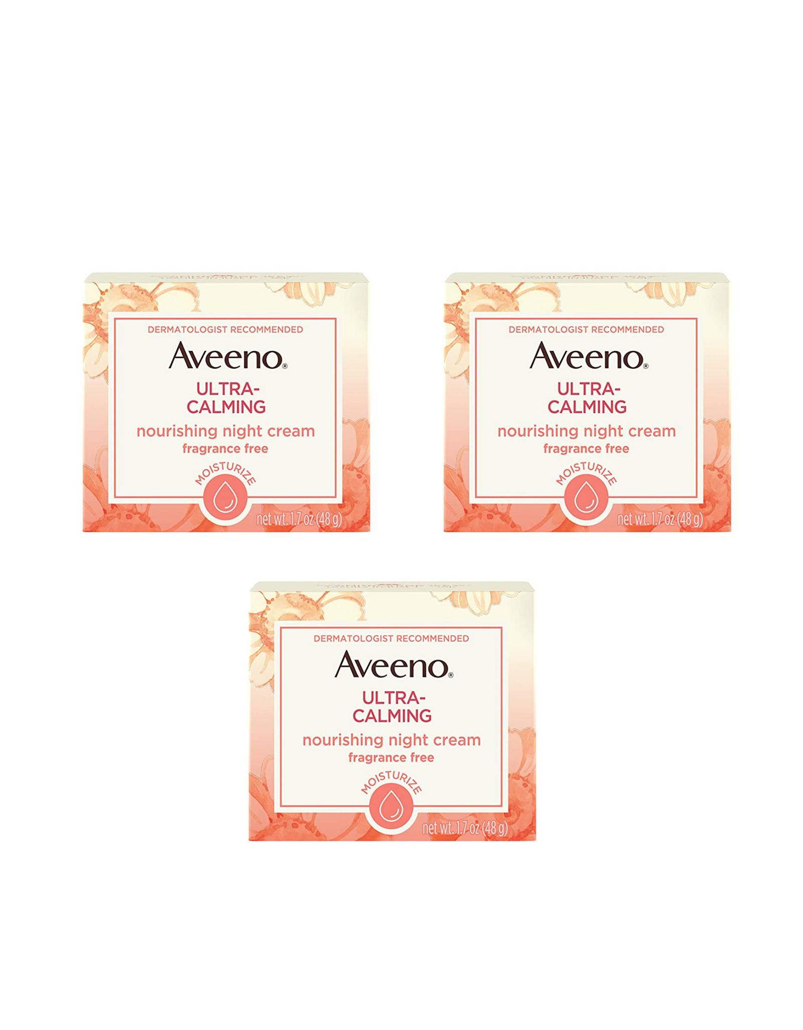 Aveeno Ultra-Calming Nourishing & Moisturizing Cream, 1.7 oz (Pack of 3)