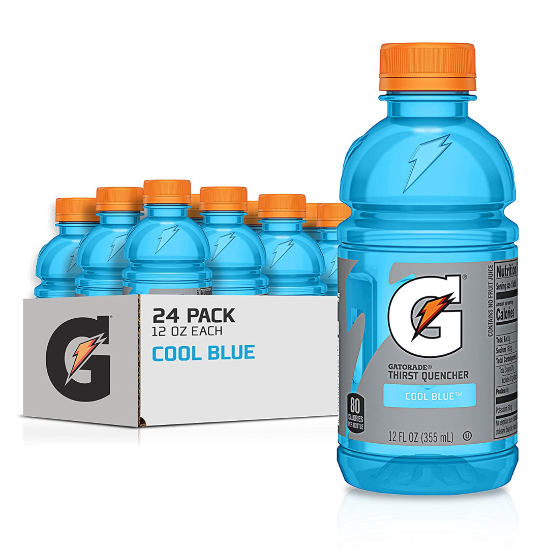 Gatorade Thirst Quencher, Cool Blue, 12 Ounce - Pack of 24