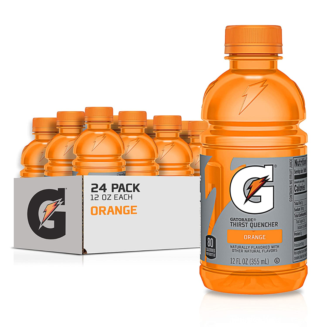 Gatorade Thirst Quencher, Orange, 12 Ounce - Pack of 24