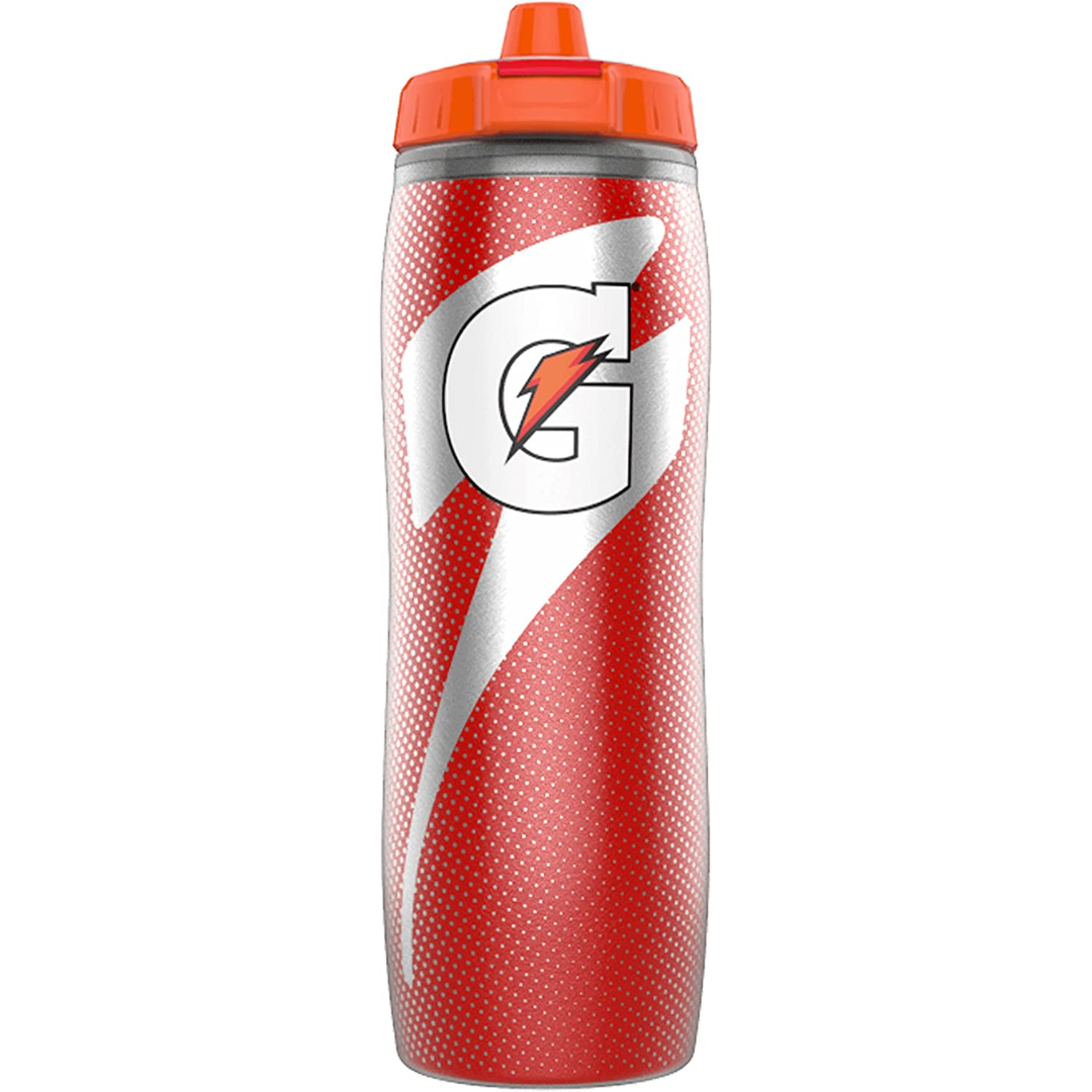 Gatorade Insulated Squeeze Bottle, Red, BPA Free, Double-Wall Insulation, 30 Ounce