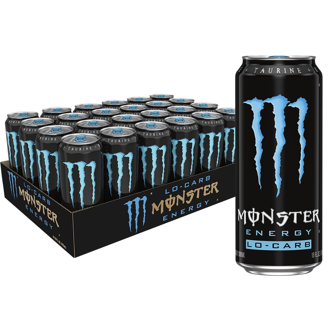 Monster Energy, Lo-Carb Monster, Low Carb Energy Drink, 16 Ounce (Pack ...