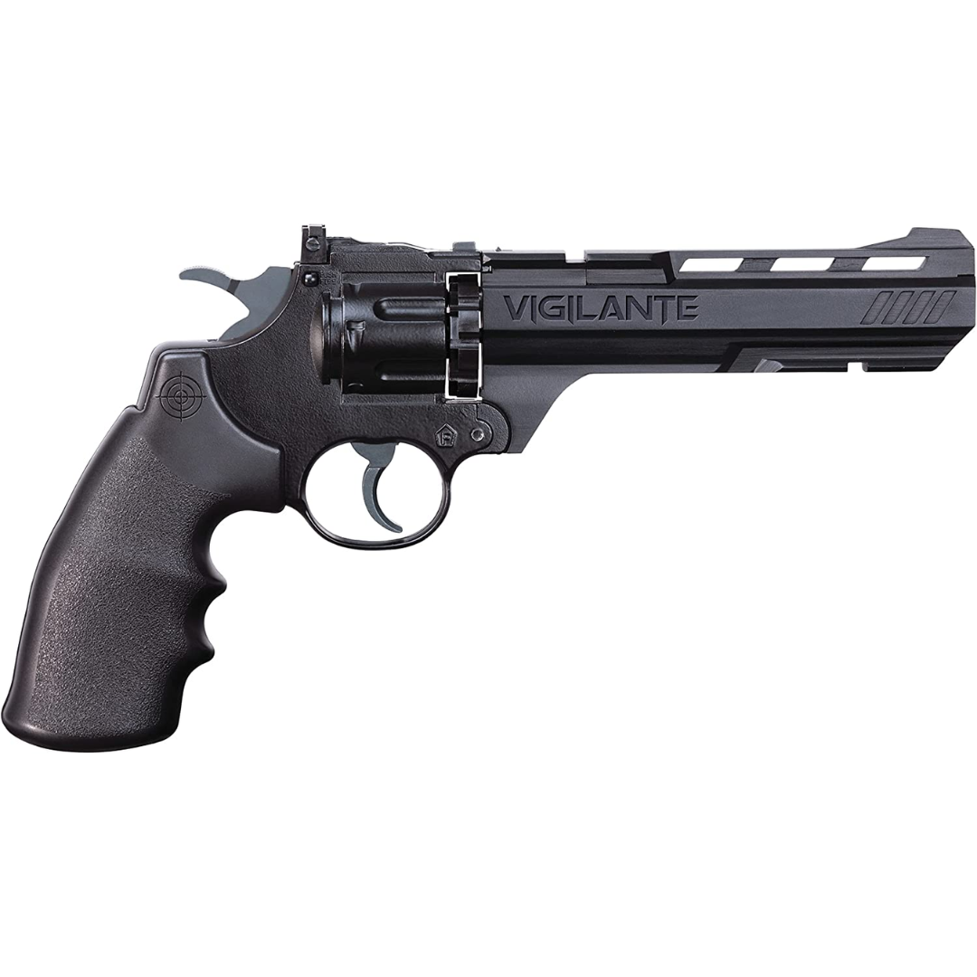 Crosman CCP8B2 Vigilante CO2 .177-Caliber Pellet And BB Revolver, Black, FFP