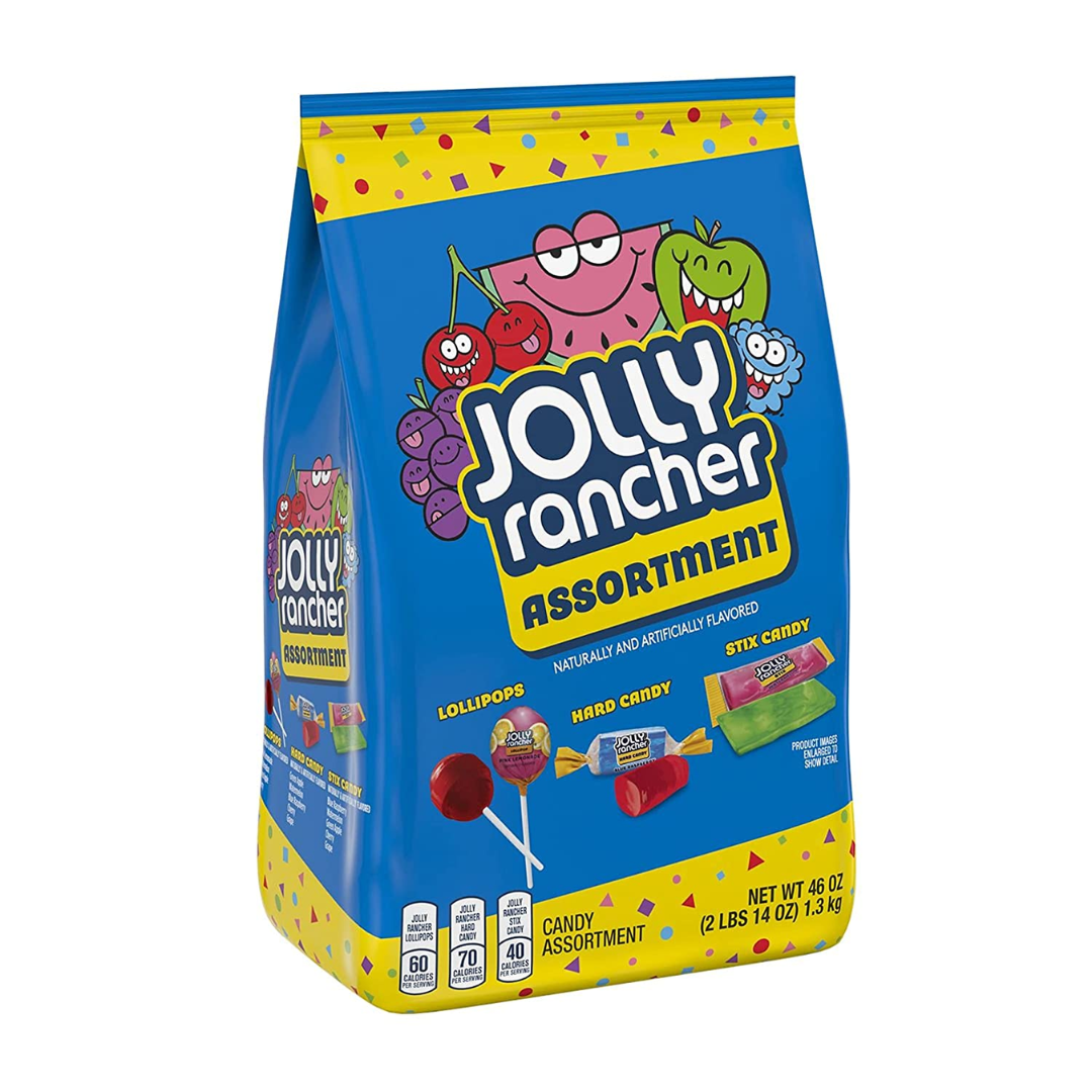 JOLLY RANCHER Assorted Fruit Flavored Mixed Halloween Candy, Variety Pack - 46 Ounce