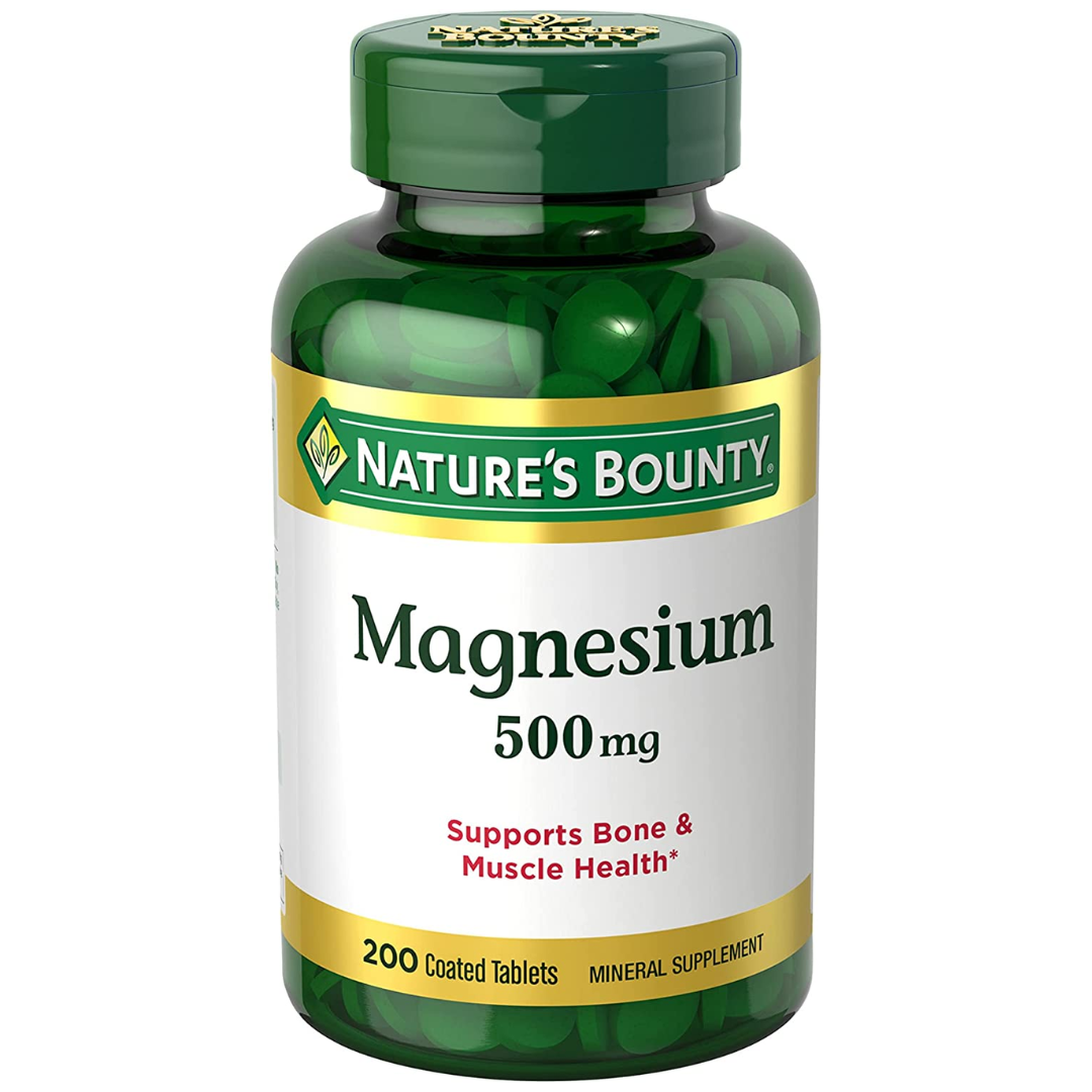 Nature’s Bounty Magnesium, Bone and Muscle Health, Tablets - 200 Count