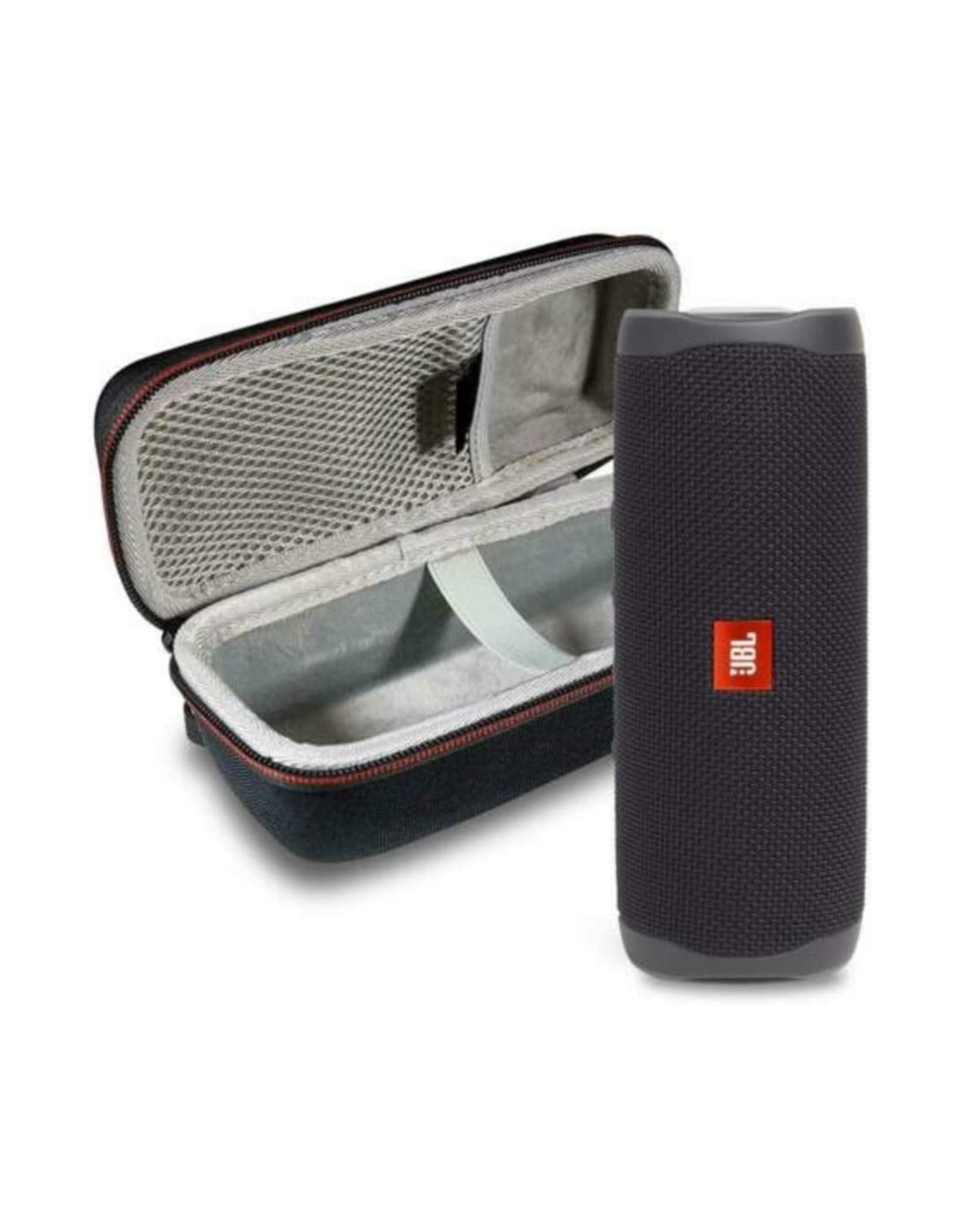 BL Flip 5 Waterproof Portable Wireless Bluetooth Speaker and Hardshell Protective Case Bundle, Black