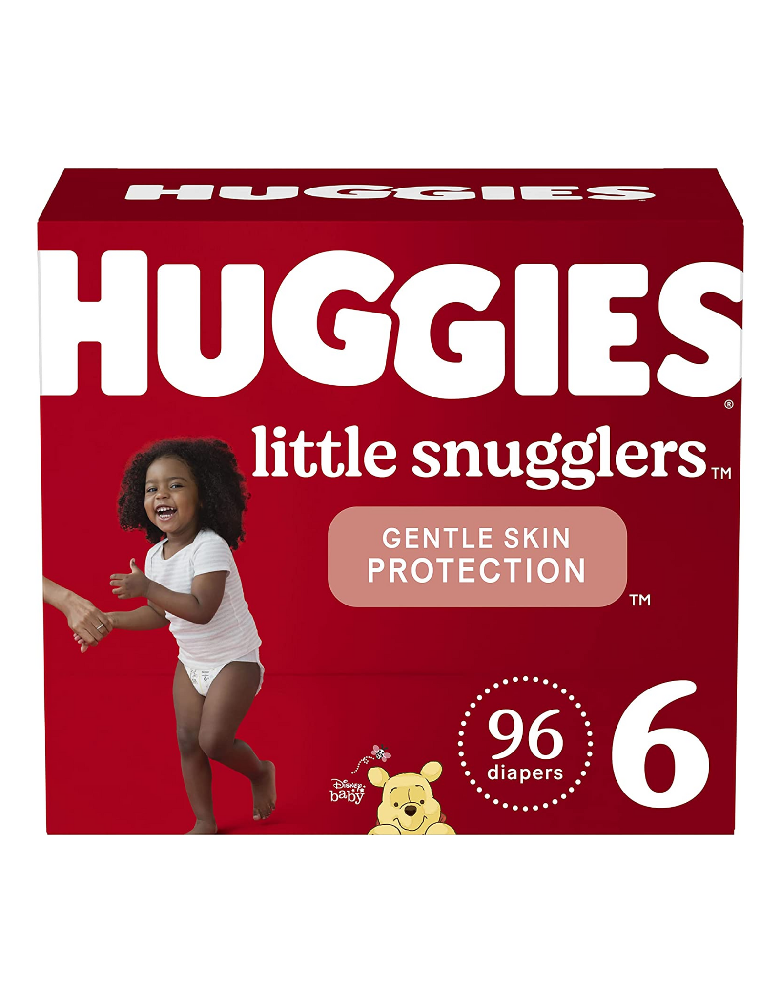 Baby Diapers Size 6, 96 Ct, Huggies Little Snugglers, Little Gentle Skin protection