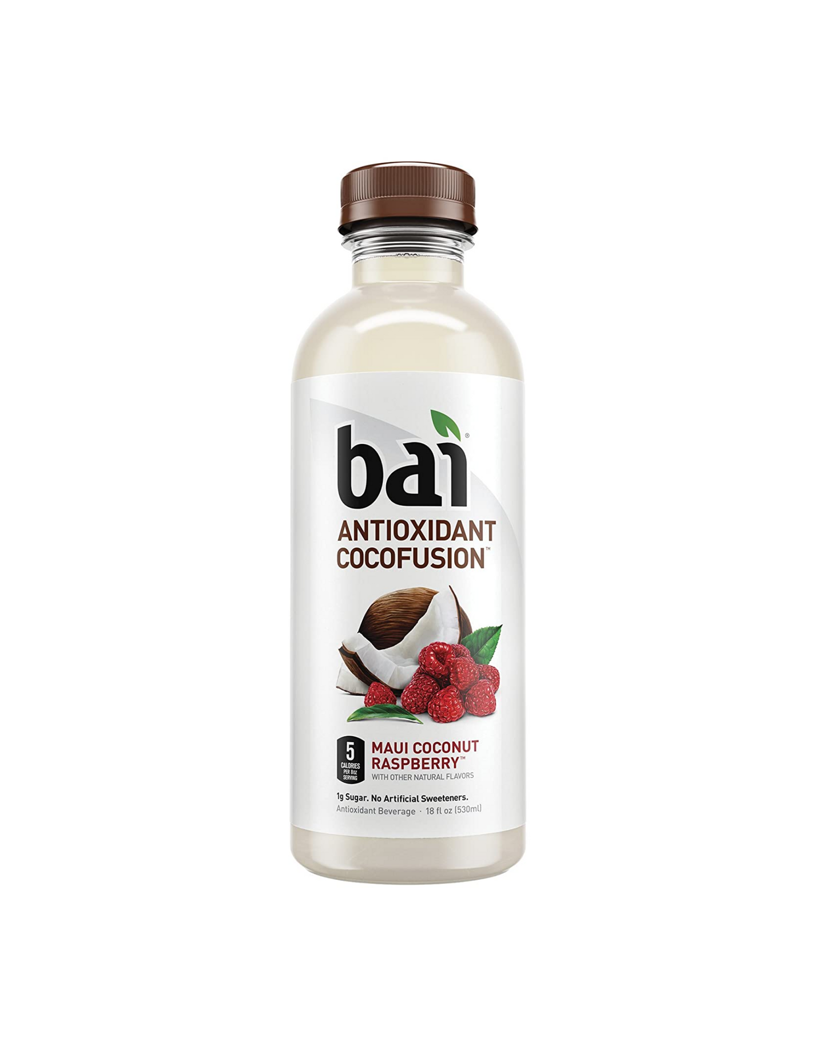 Bai Coconut Flavored Water, Antioxidant Cocofusion, Maui Coconut Raspberry, 18 fl oz (Pack of 12)
