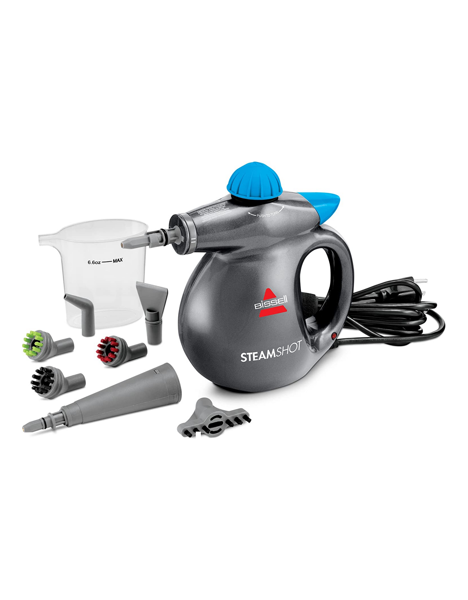 Bissell SteamShot Hard Surface Steam Cleaner (39N7V), with Multi-Surface Tools Included