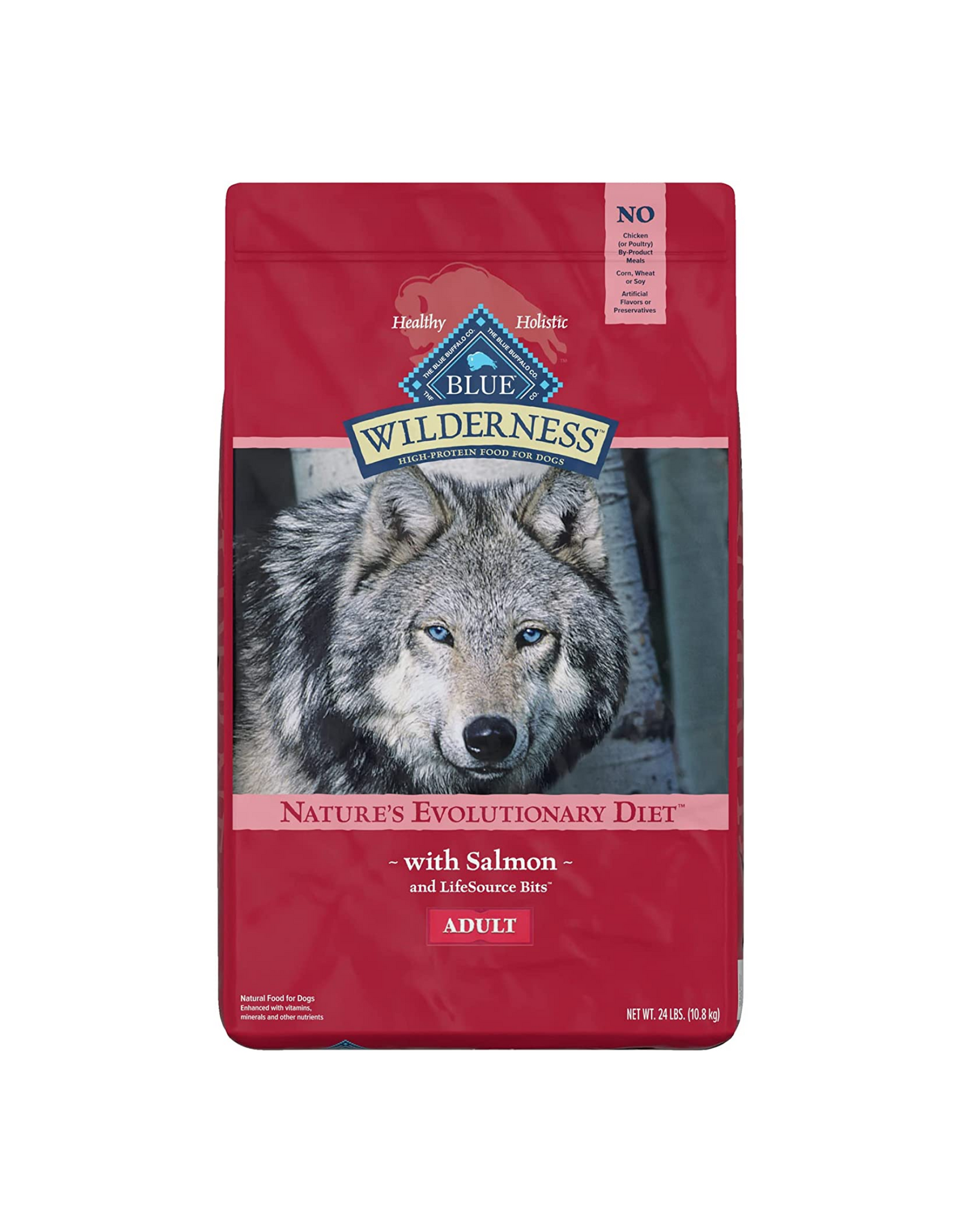 Blue Buffalo Wilderness High Protein, Natural Adult Dry Dog Food, Salmon 24 lbs.