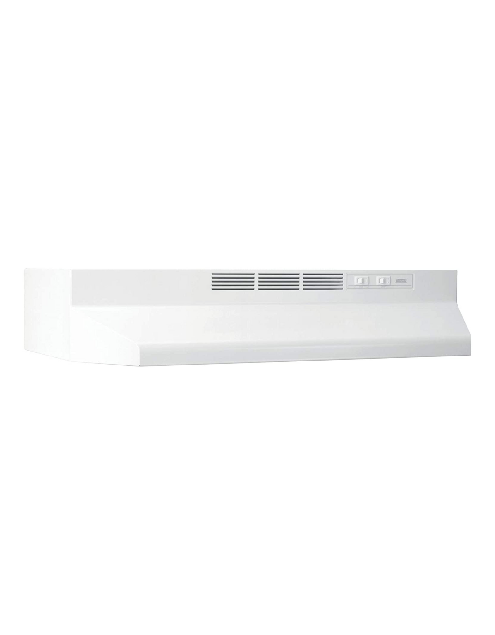 Broan-NuTone 413001 Non-Ducted Ductless Range Hood with Lights Exhaust Fan, 30", White