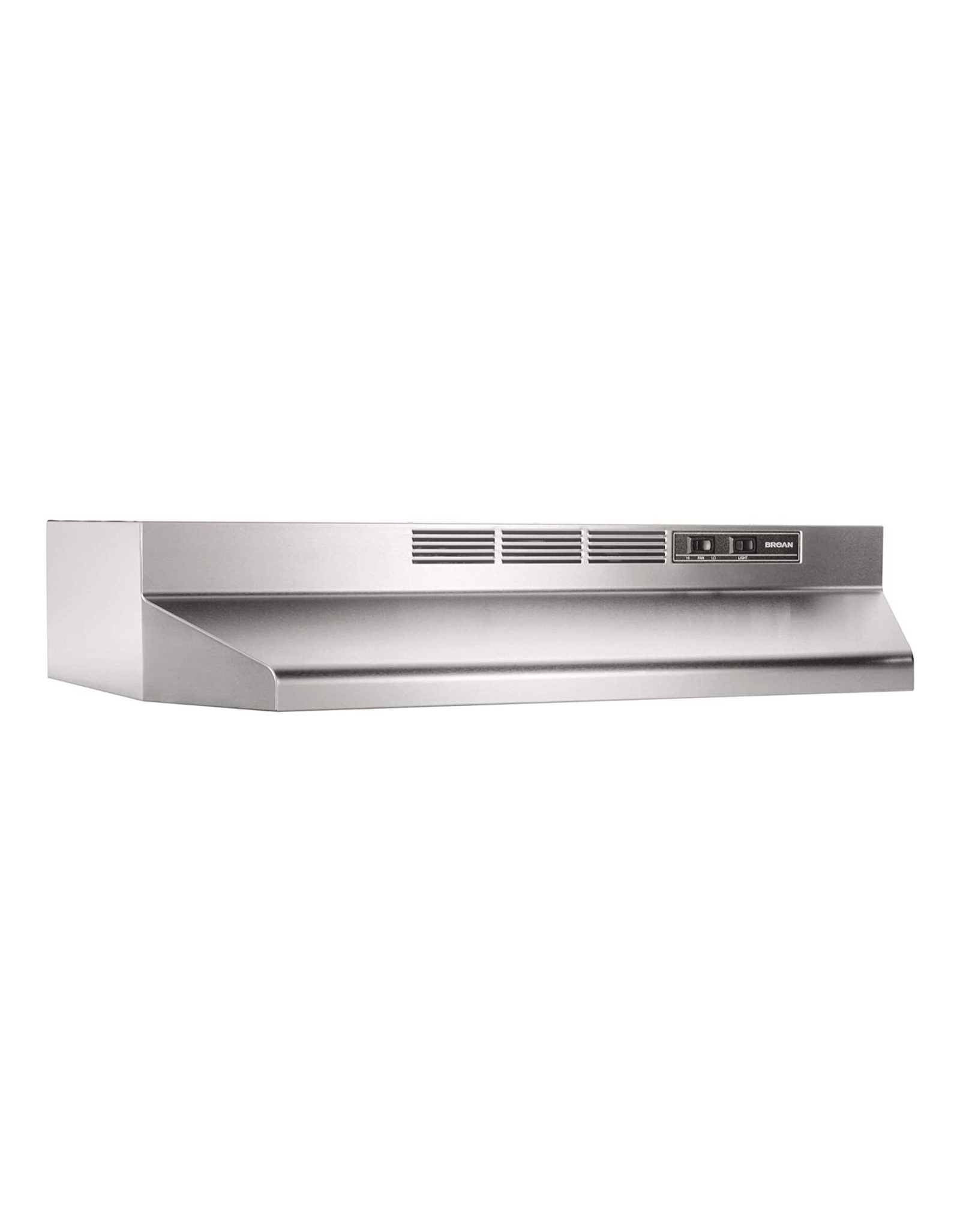 Broan-NuTone 413604 Non-Ducted Ductless Range Hood with Light, Exhaust Fan, 36", Stainless Steel