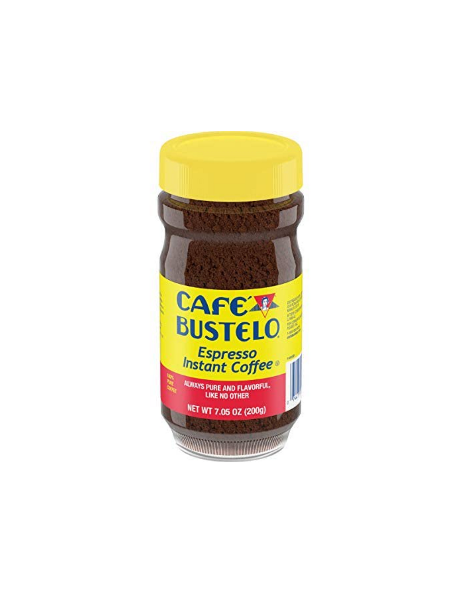 Bustelo Instant Coffee. Large 7.05 oz glass jar. (Pack of 2)