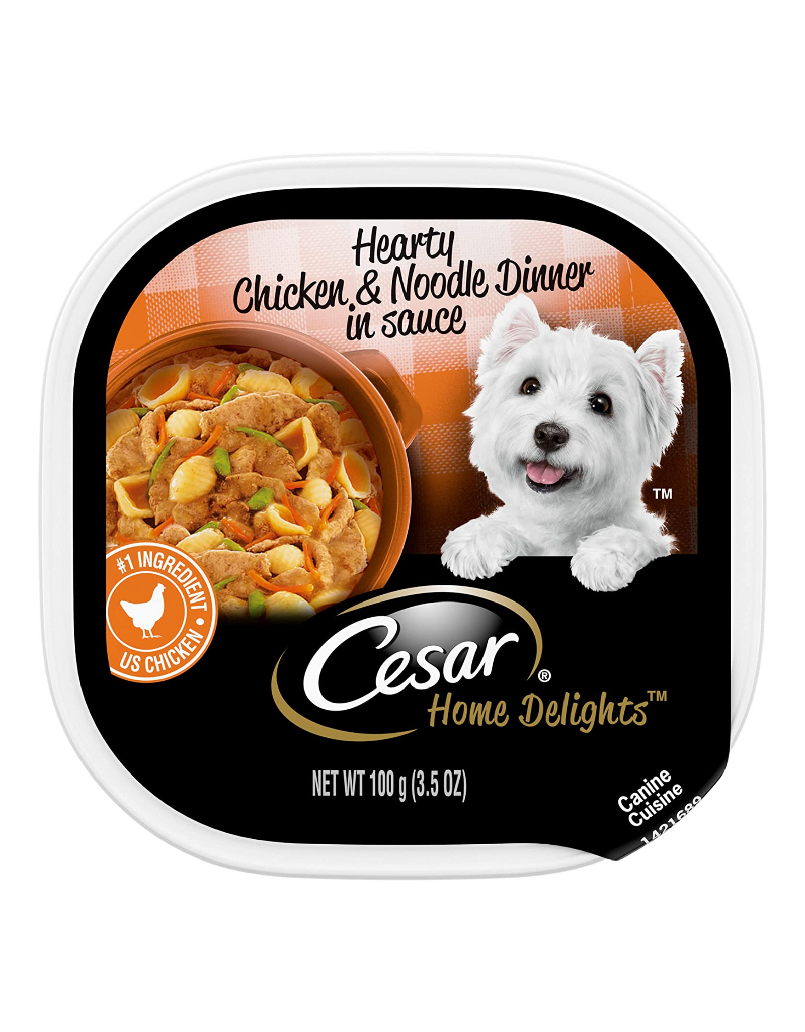CESAR HOME DELIGHTS Chicken & Noodle Dinner in Sauce, 3.5 oz, 24 Count