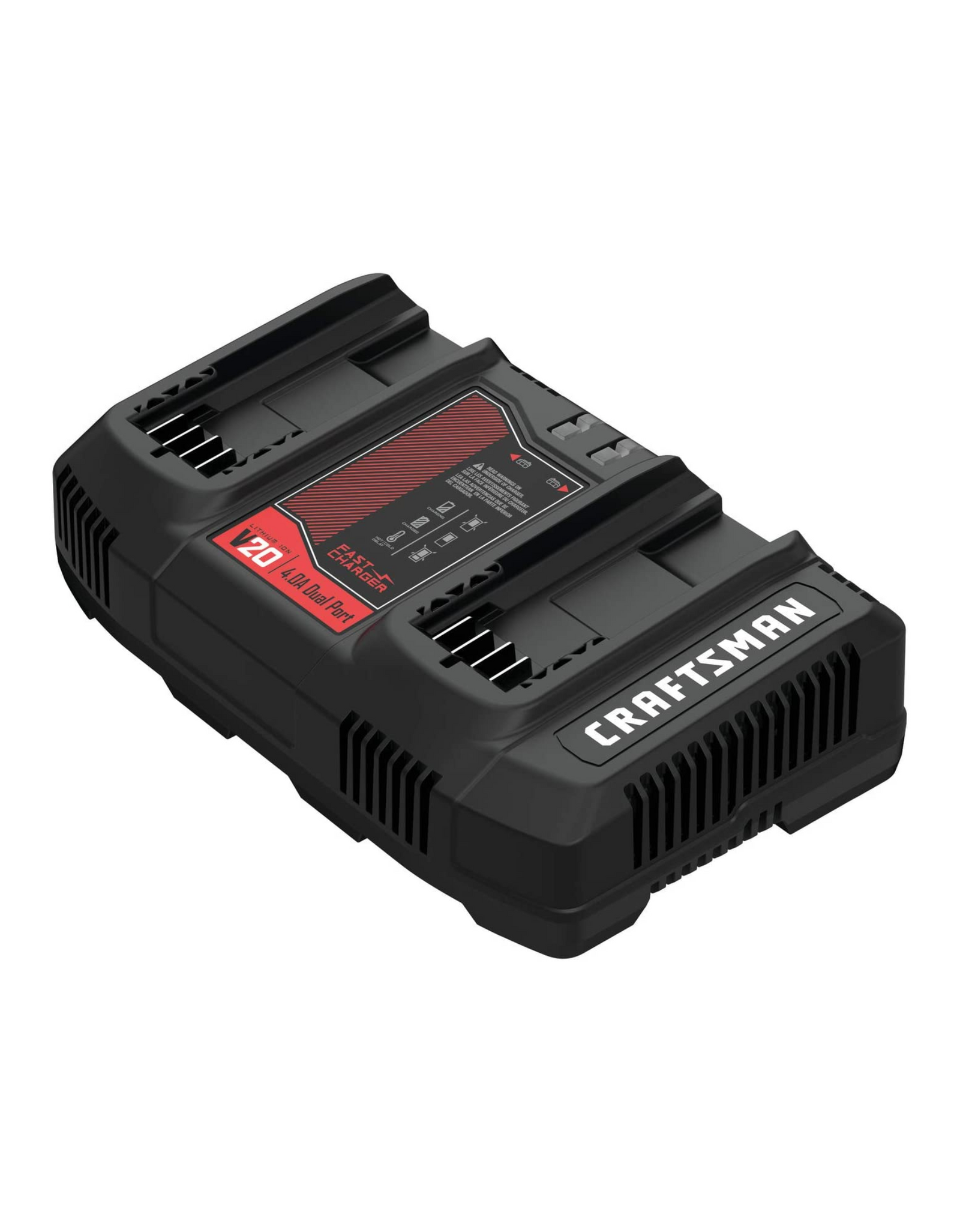 CRAFTSMAN 20V MAX* Battery Charger (CMCB124), Dual Port Charger