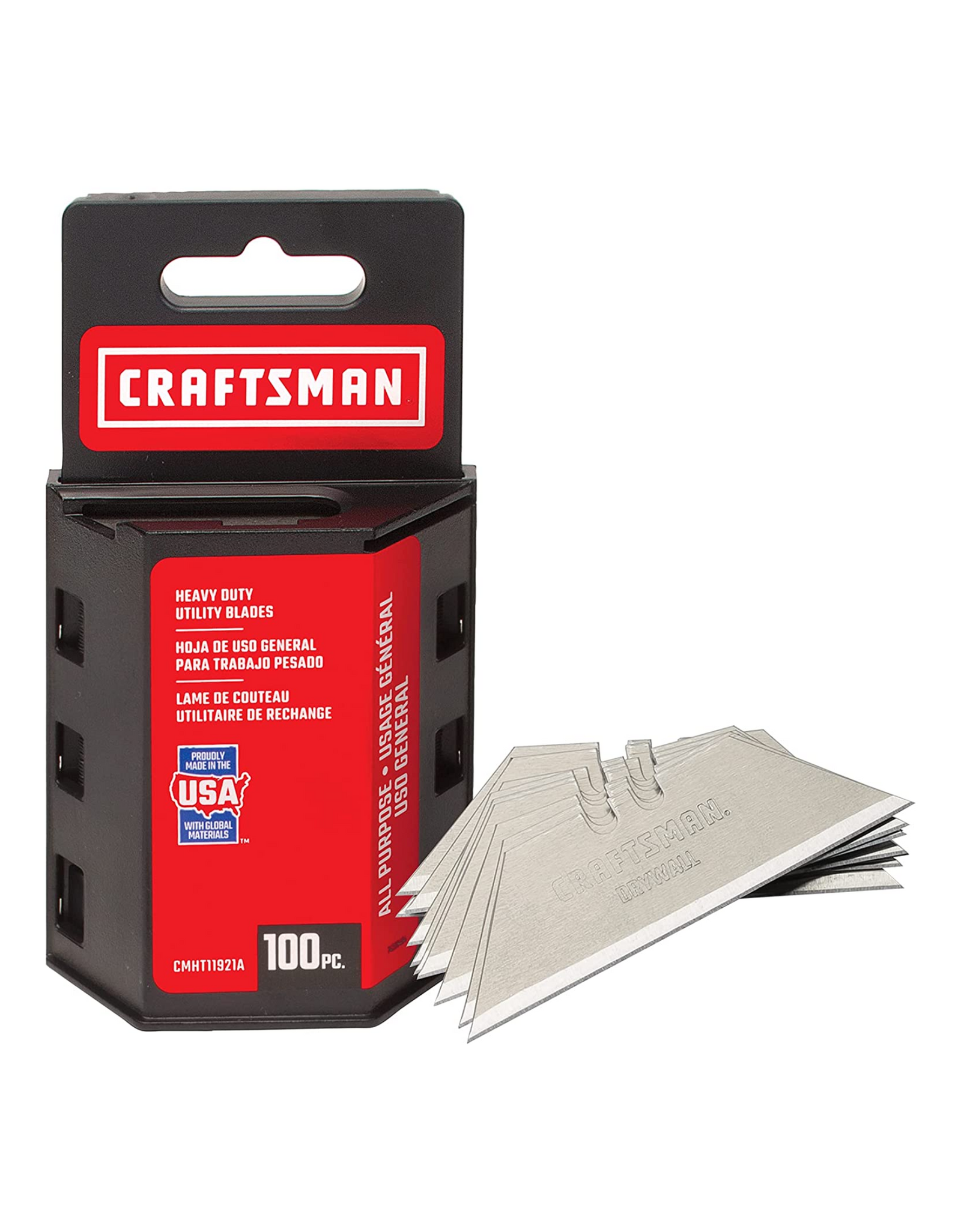 CRAFTSMAN Utility Knife Blades (CMHT11921A), Heavy Duty, 100 Pack
