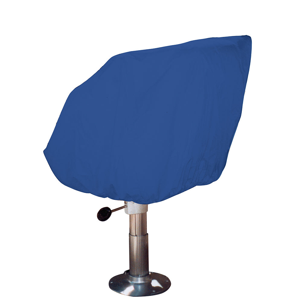 Taylor Made Helm-Bucket-Fixed Back Boat Seat Cover - Rip-Stop Polyester Navy