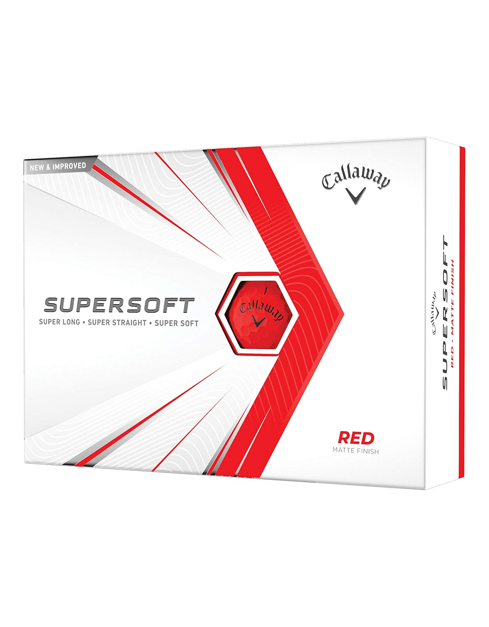 Callaway 2021 Supersoft Golf Balls, Red (12 Pack)